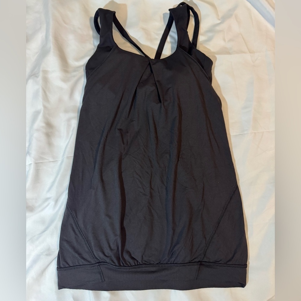 Lululemon Nouveau Limits Tank Top with Built-in Sports Bra Black
